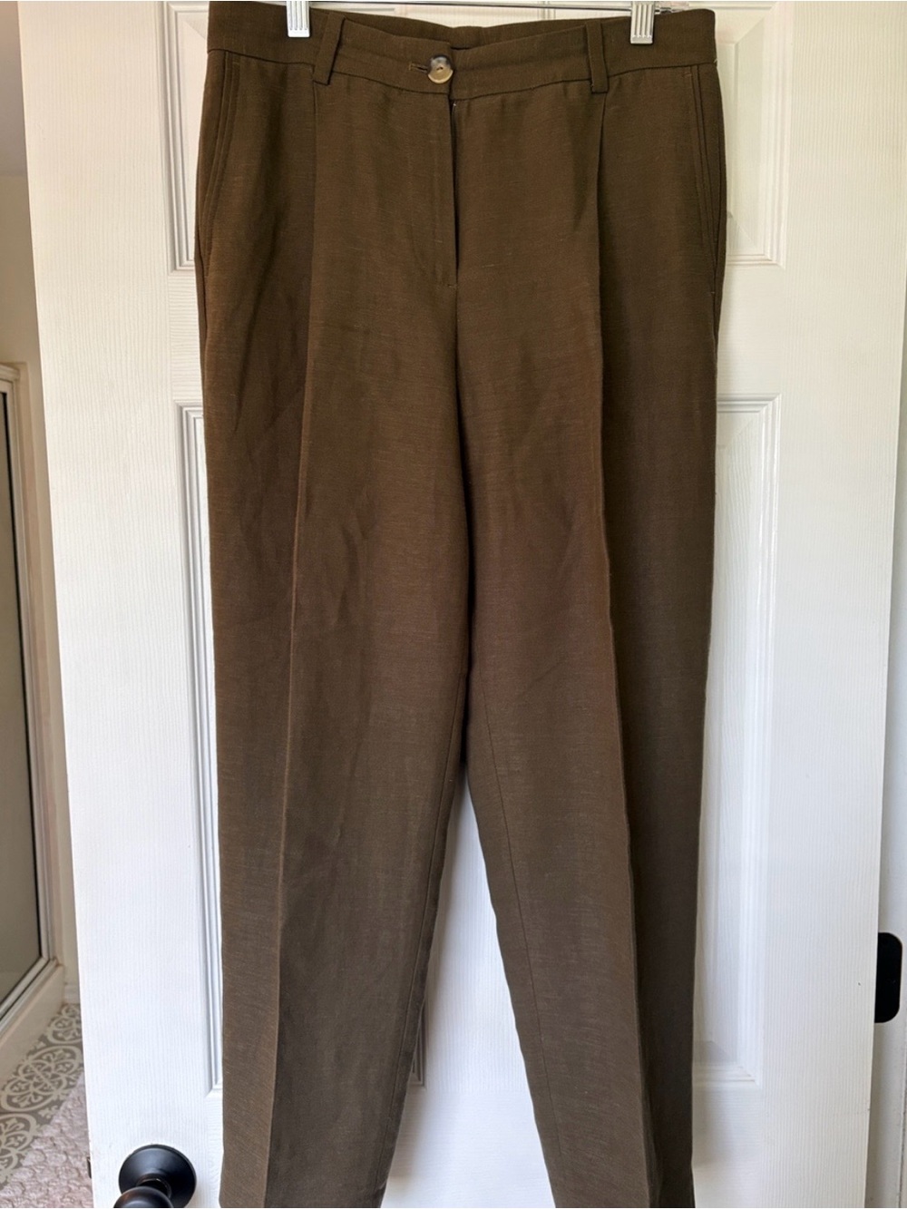Classic Massimo Dutti women’s Linen Trousers
